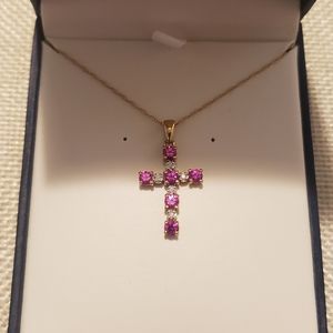 NWOT 10k Cross Pendant Necklace
